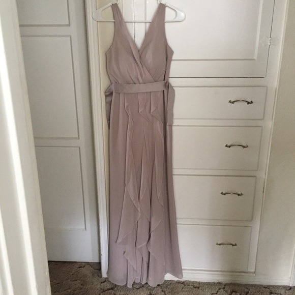 vera wang biscotti bridesmaid dress